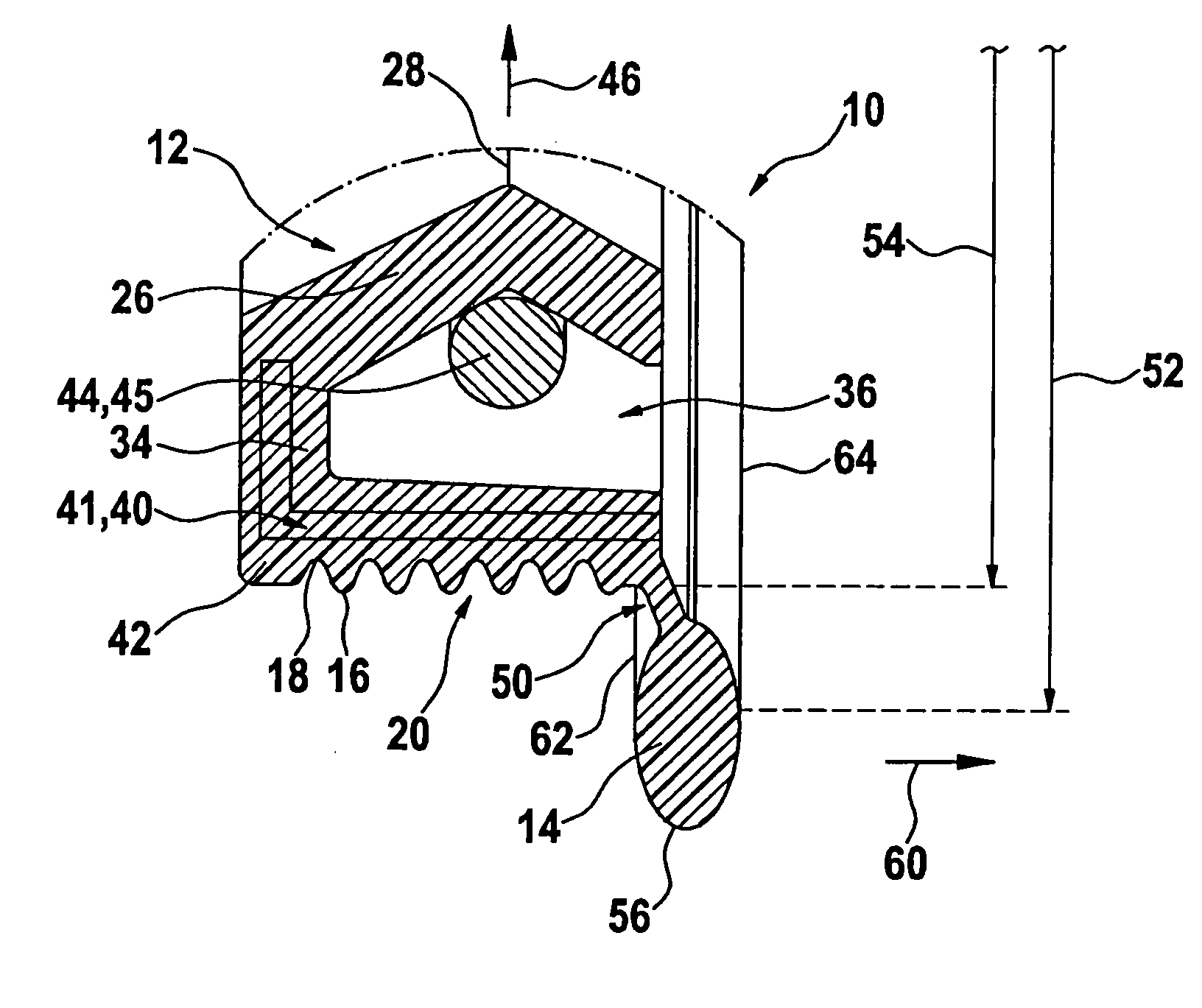 Sealing element, and drive unit containing a sealing element