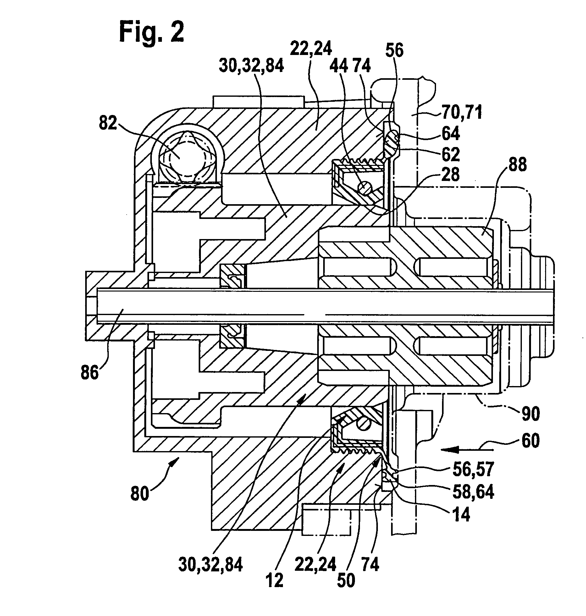 Sealing element, and drive unit containing a sealing element