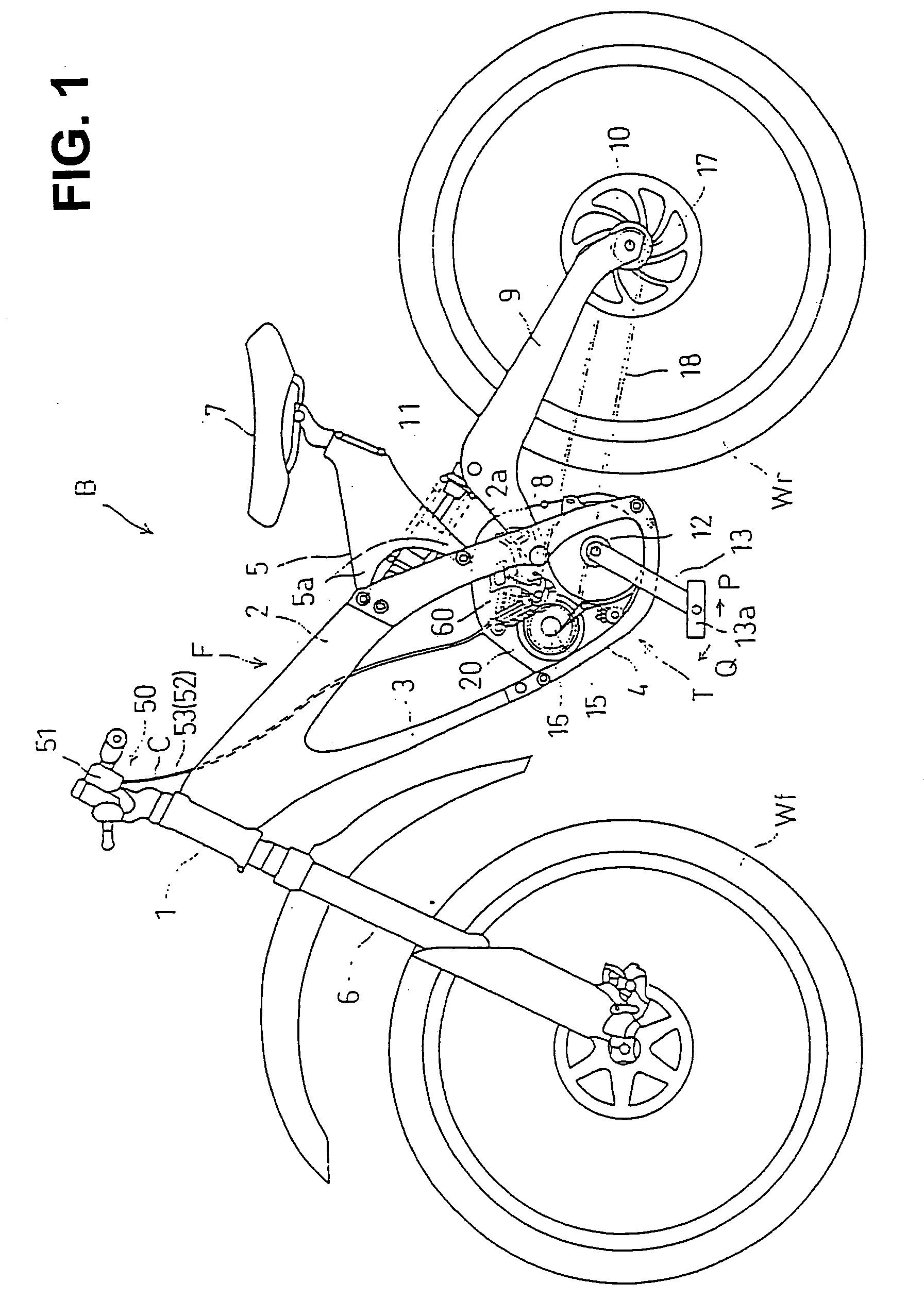 Structure of transmission for bicycle