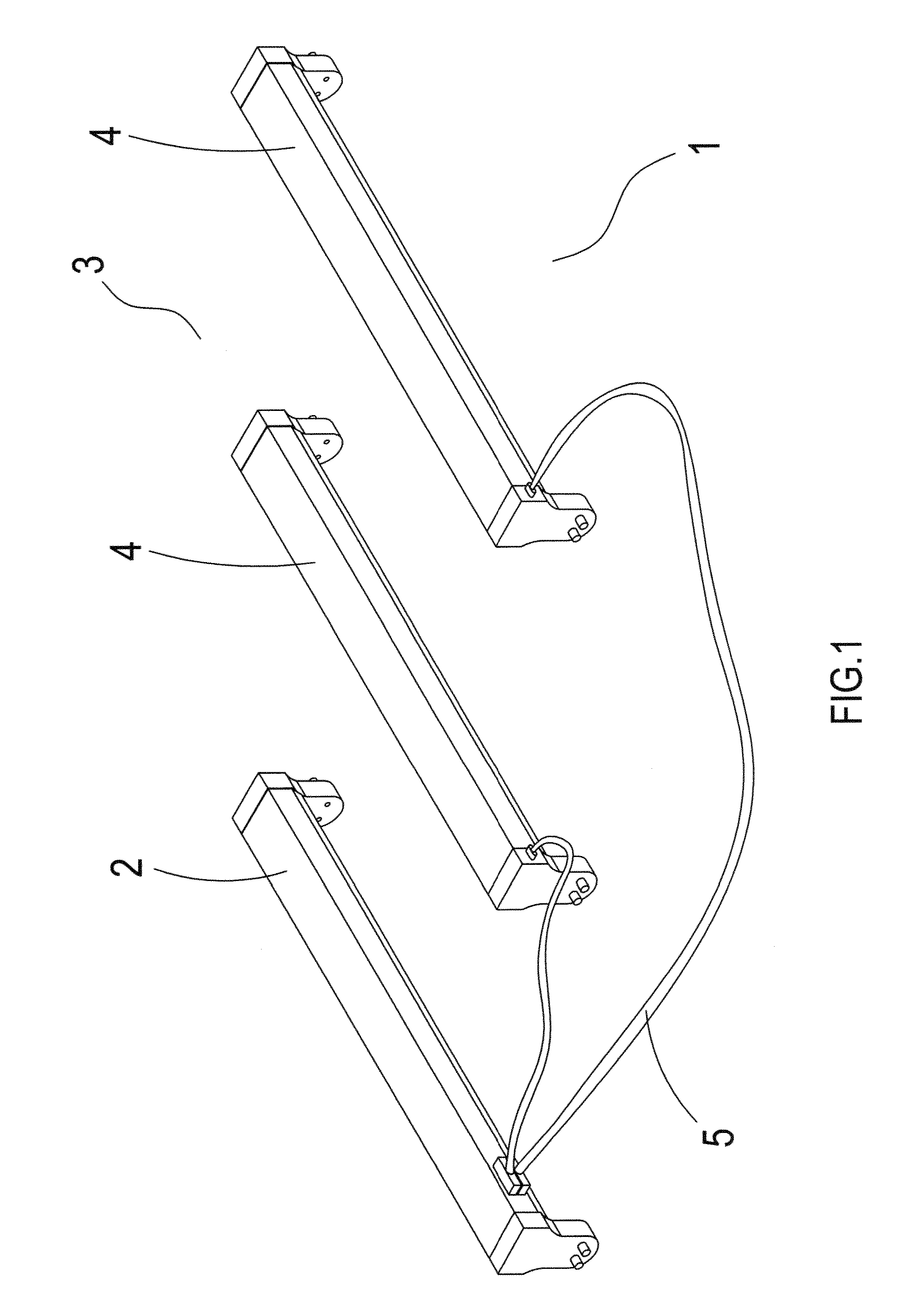 Fluorescent Lamp Holder Combination Device