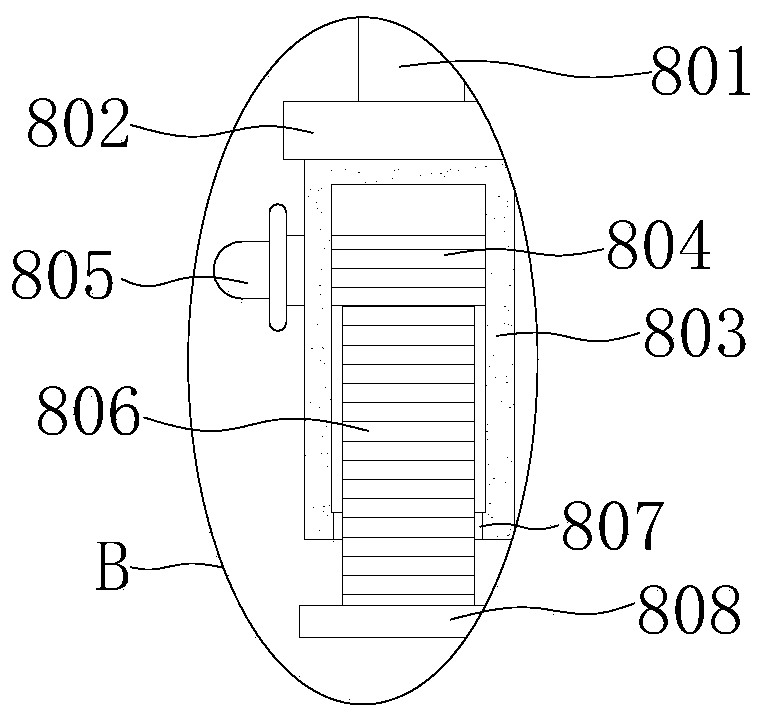 Convenient-to-adjust garment supporting device for garment processing