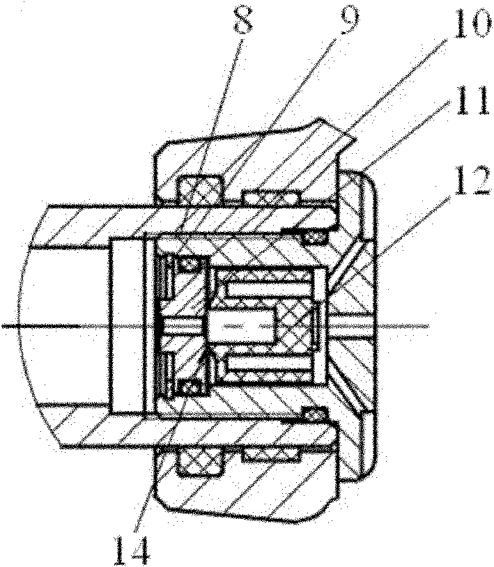 Diaphragm type spring braking chamber of truck braking system