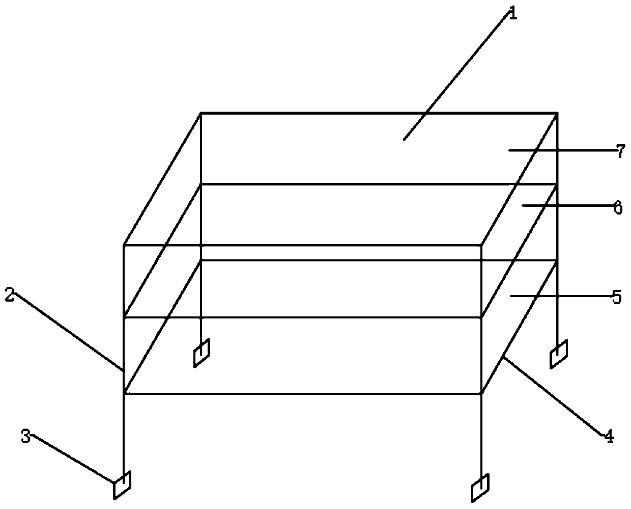 Indoor ecological breeding frame and indoor breeding method of crayfishes