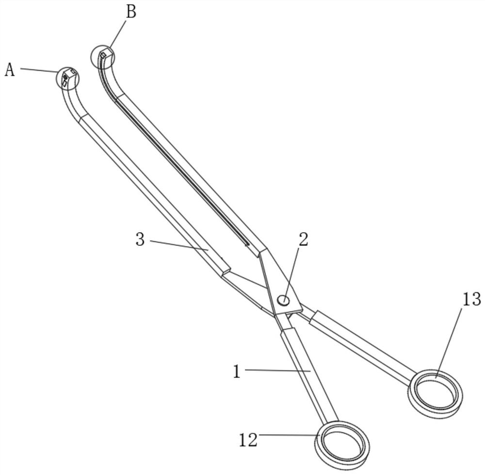 Bronchial forceps for cardiovascular surgery