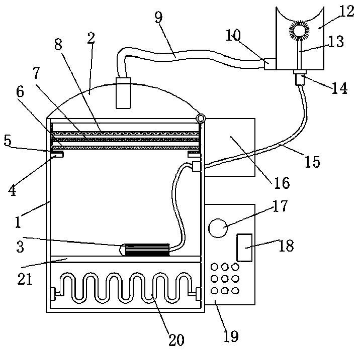 Cleaning device for pediatric nursing