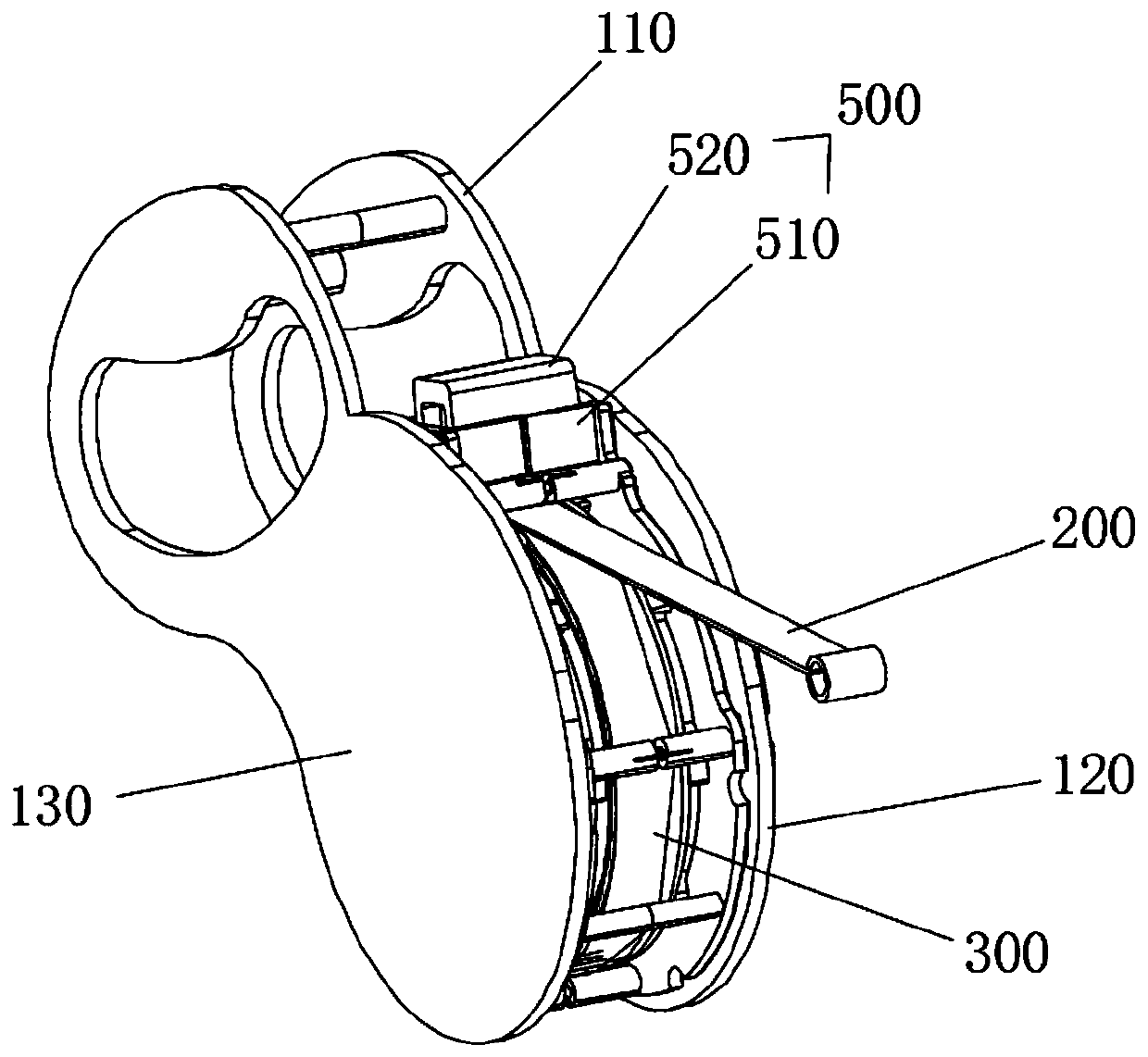 Traction module with adjustable length and pet tractor of traction module