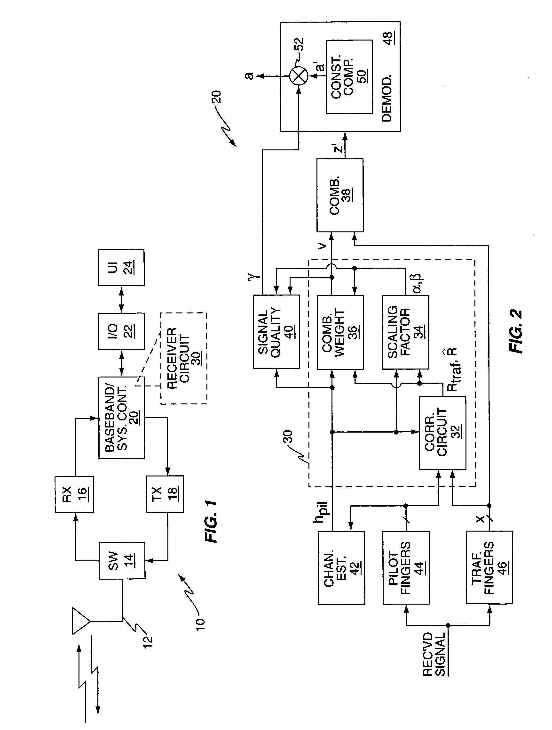 Method and apparatus for received communication signal processing