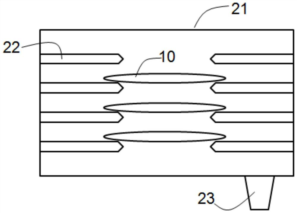 Supporting claw, airlock chamber and plasma processing device host platform