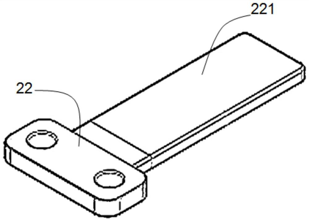 Supporting claw, airlock chamber and plasma processing device host platform