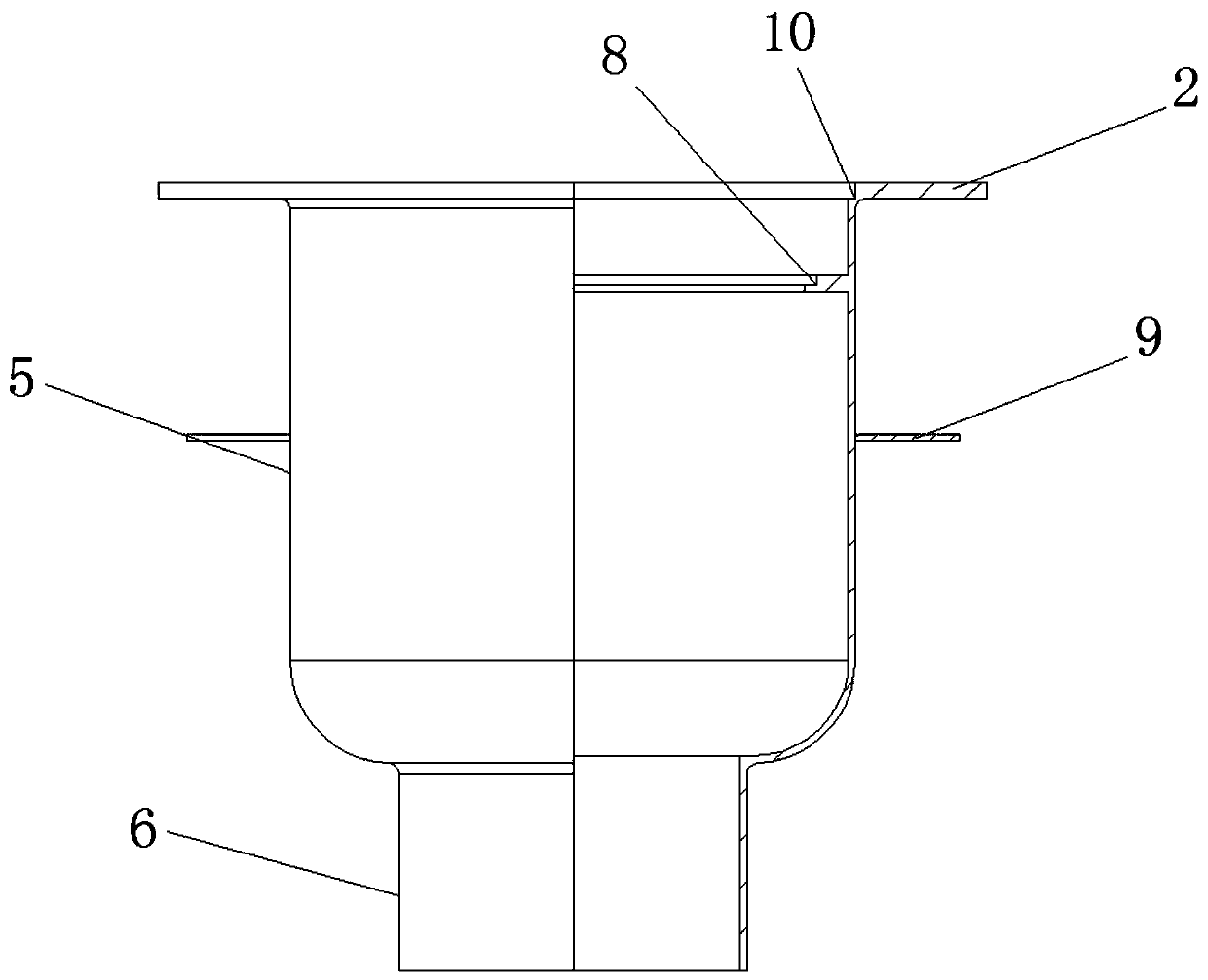 Biological safety floor drain