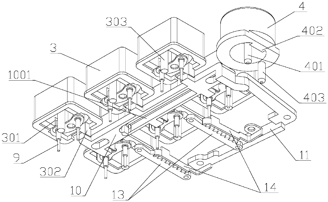 Button-type mechanical coded lock