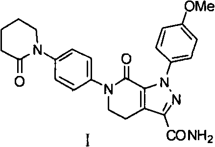 Method for preparing antithrombotic medicament apixaban