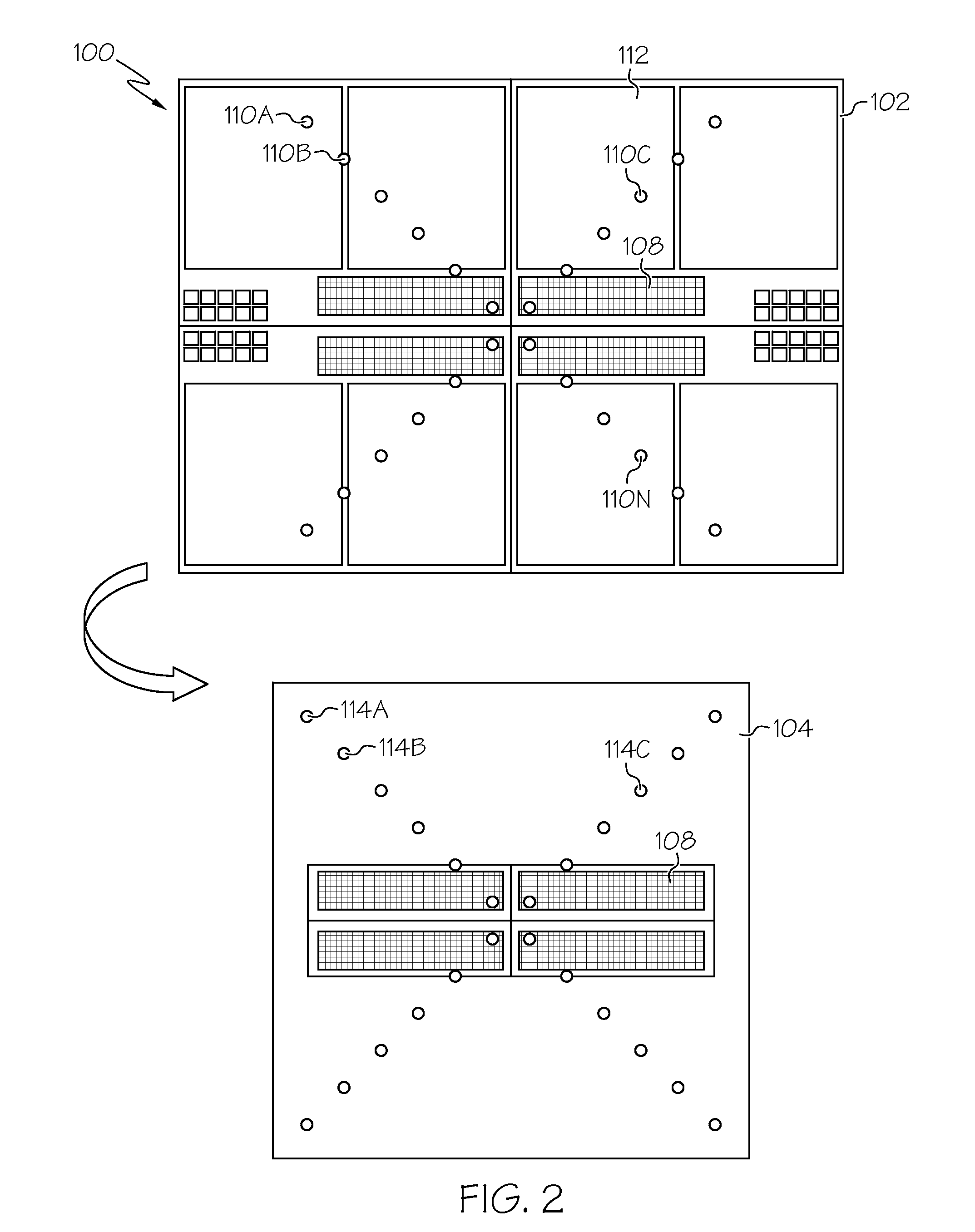 Integrated circuit device having supports for use in a multi-dimensional die stack