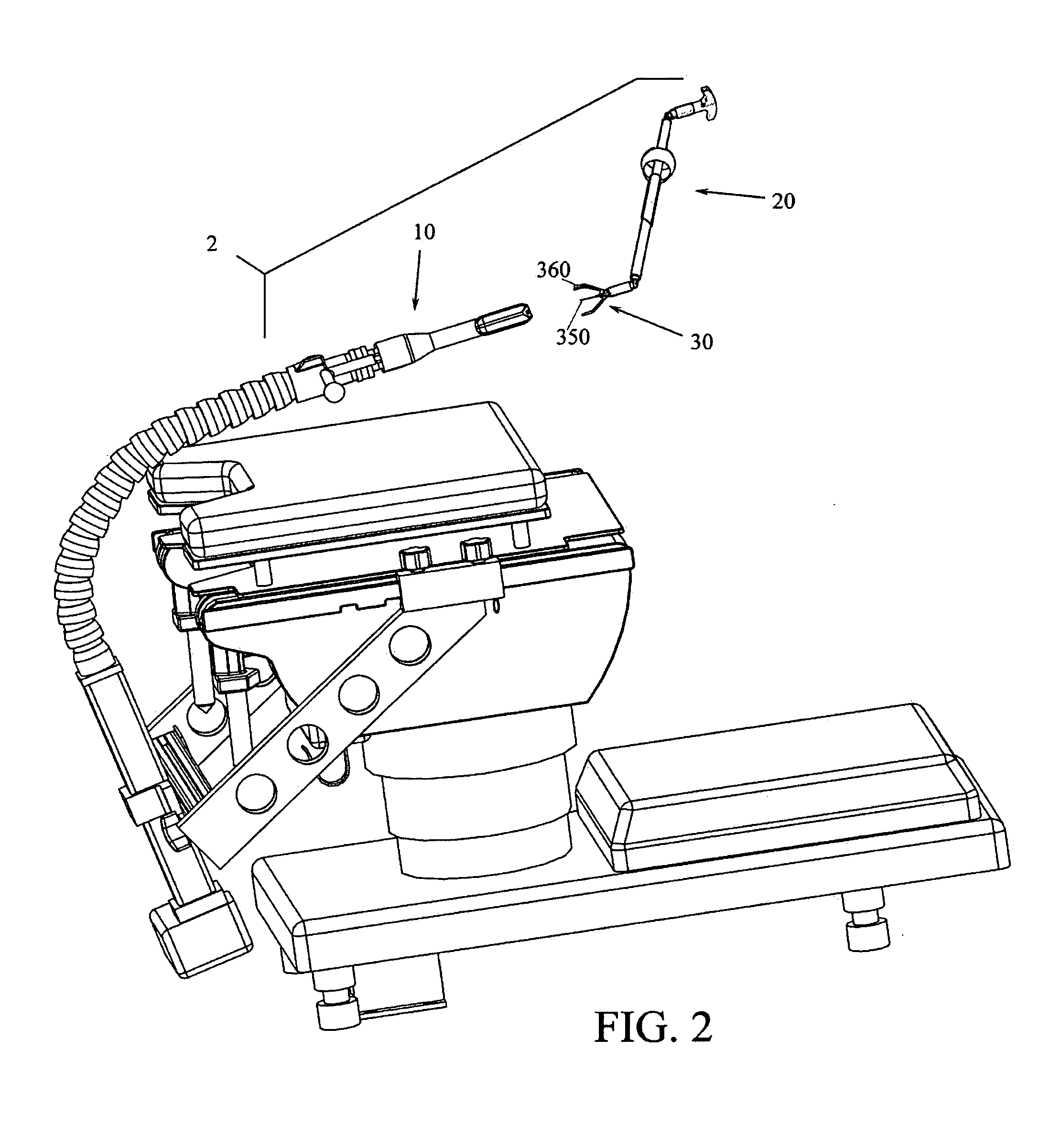 Endoscopic mesh delivery system with integral mesh stabilizer and vaginal probe