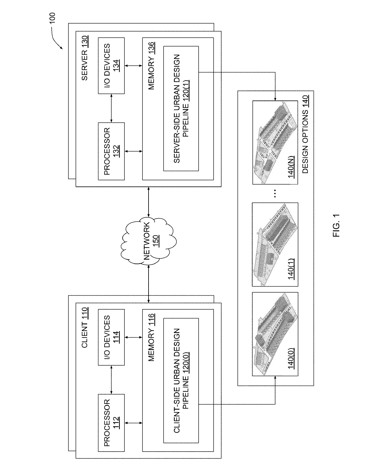 Techniques for automatically generating designs having characteristic topologies for urban design projects