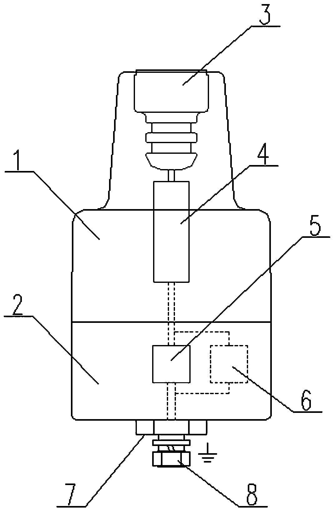 Insulating blocking head with sensing function