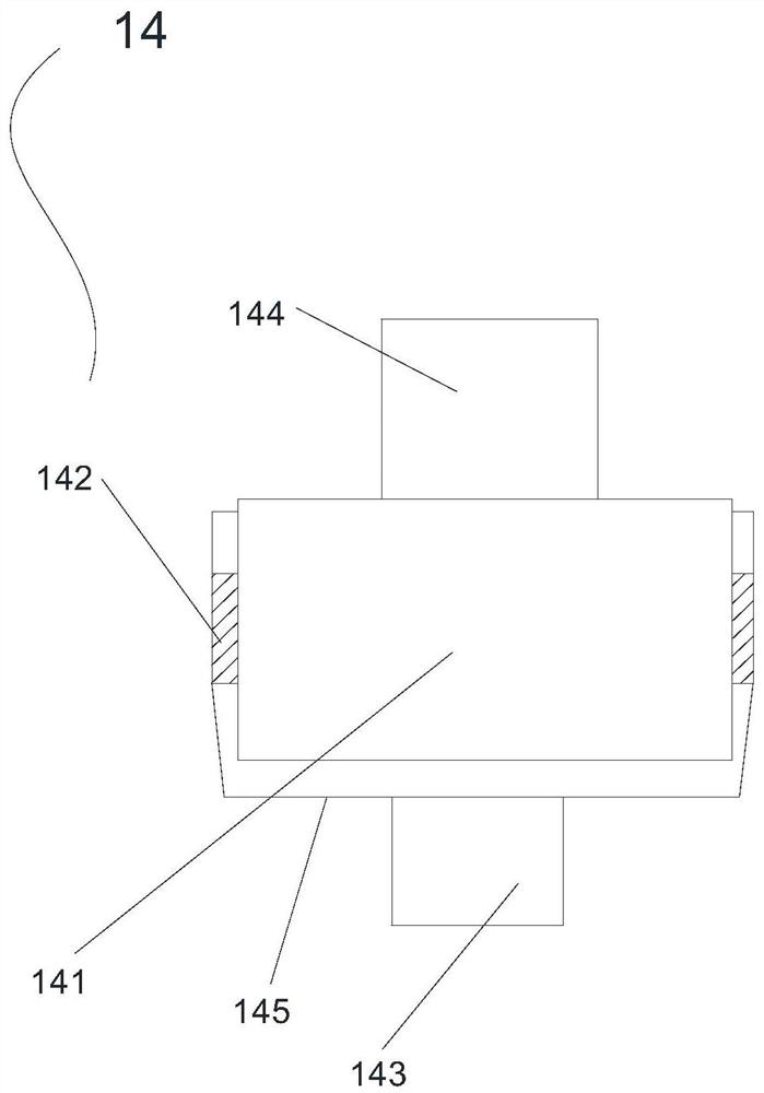 Fatigue testing device for swing rotating shaft