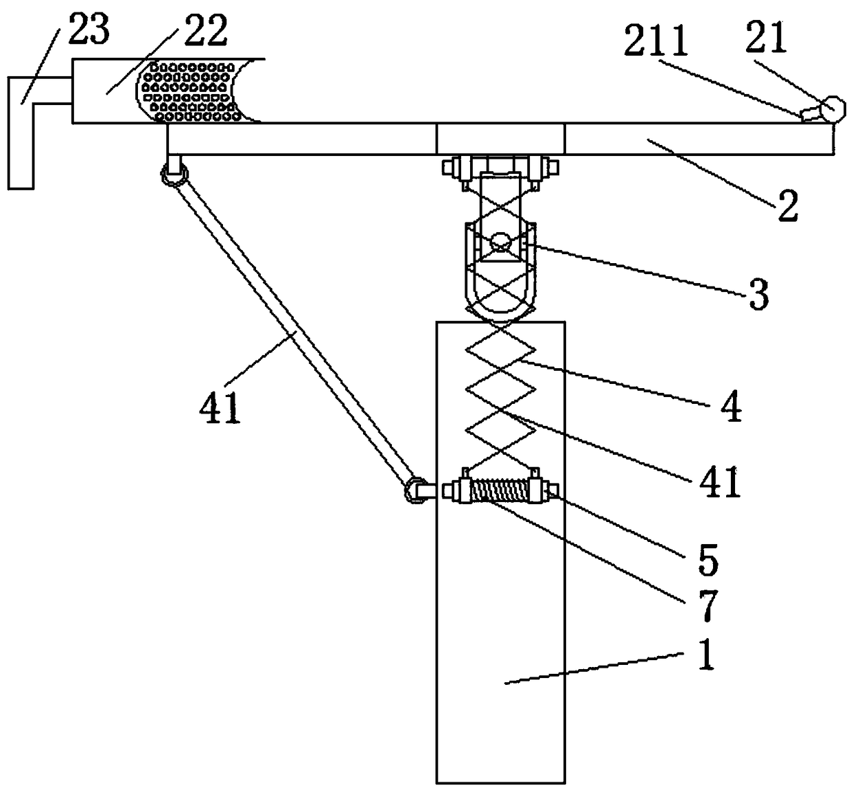 A photovoltaic support with a cleaning unit