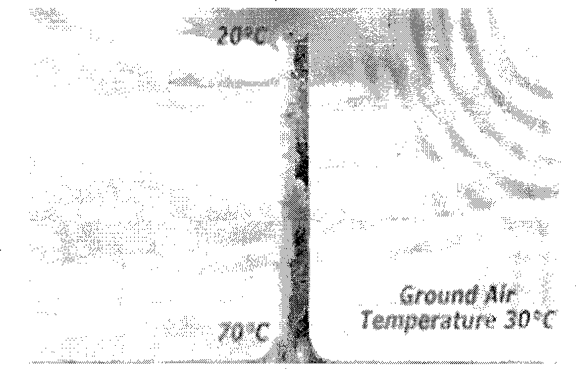 Method for power generation by utilizing chimney effect