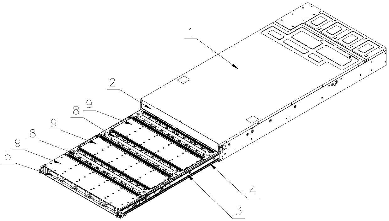 Built-in storage tray frame capable of being thermally maintained