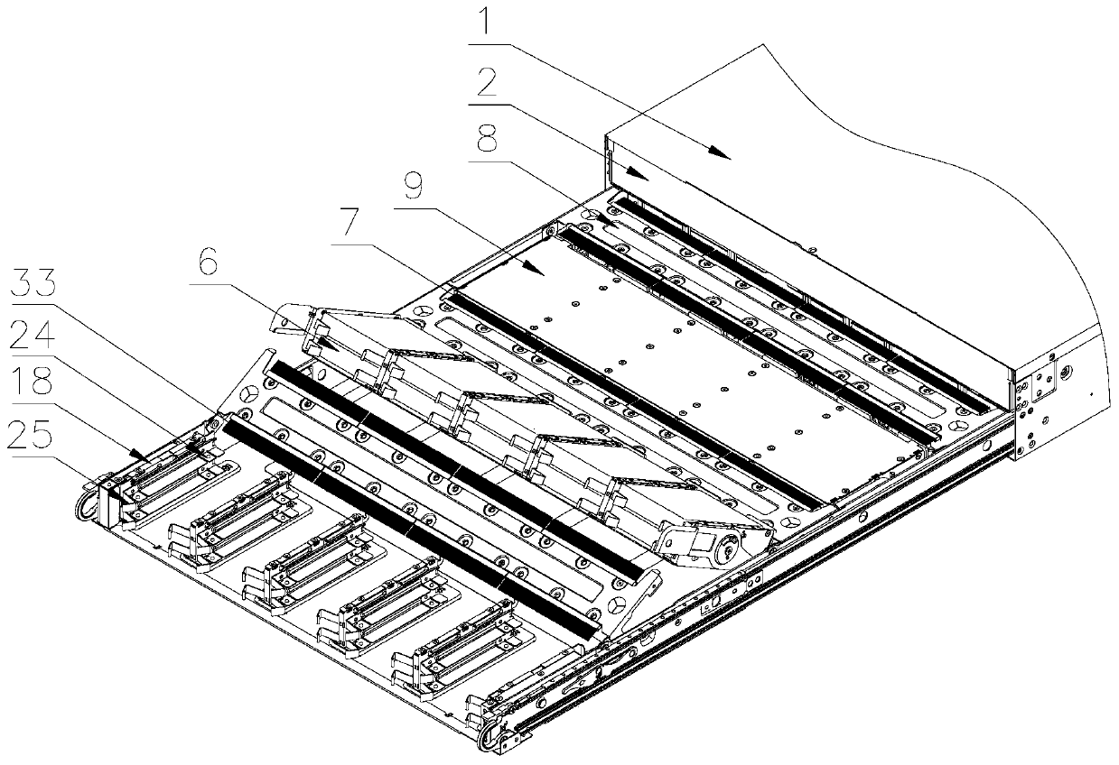 Built-in storage tray frame capable of being thermally maintained