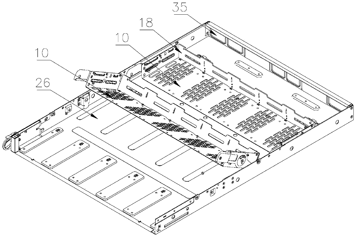 Built-in storage tray frame capable of being thermally maintained