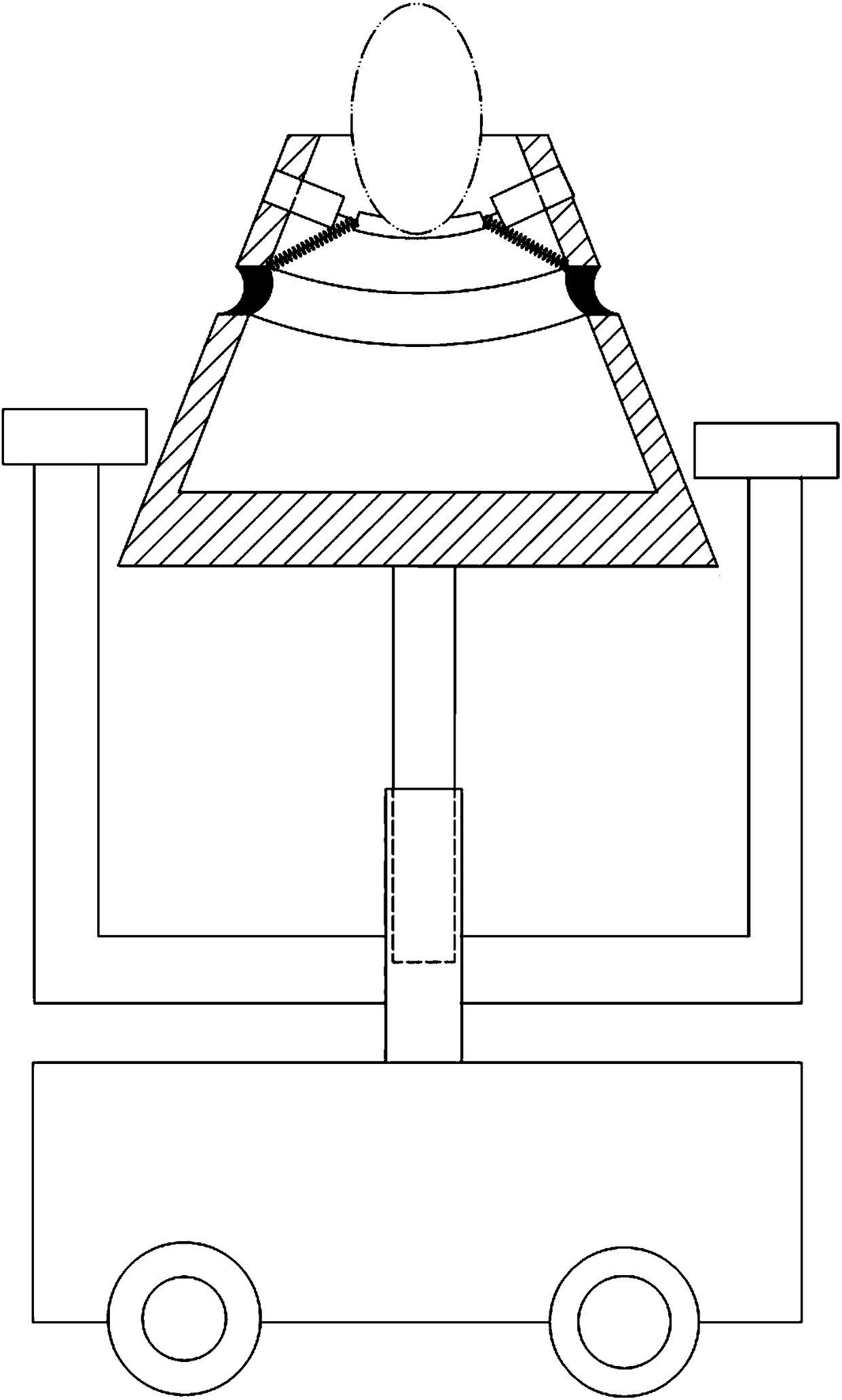 Bagging machine for fruit trees