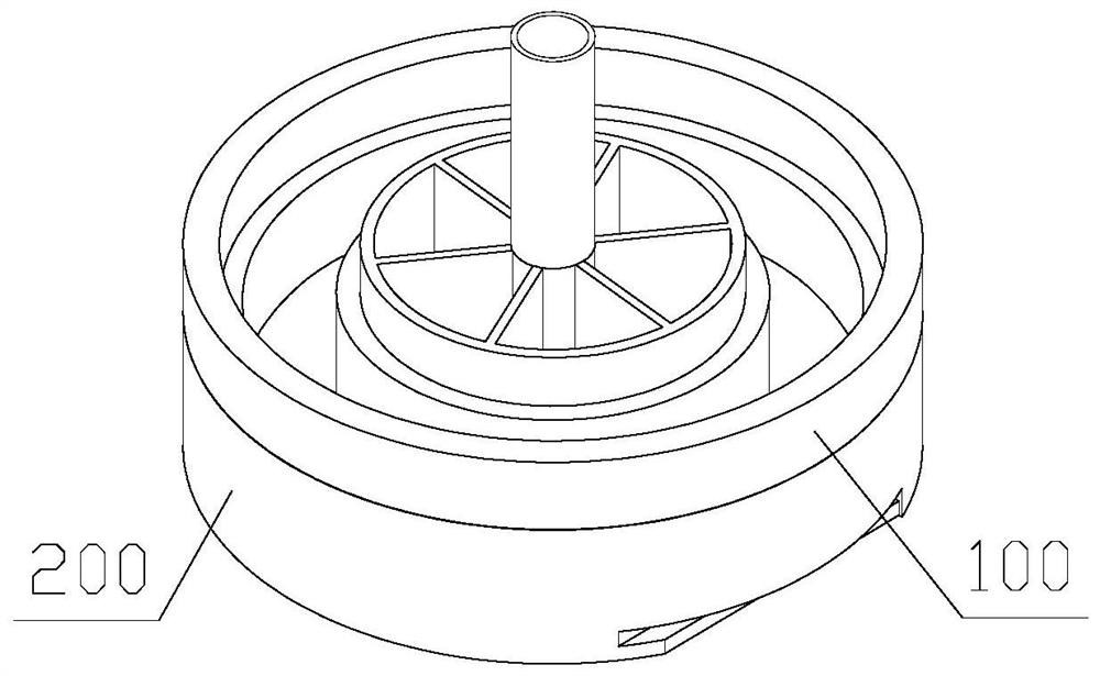 Operating handle for installing drug dissolving apparatus