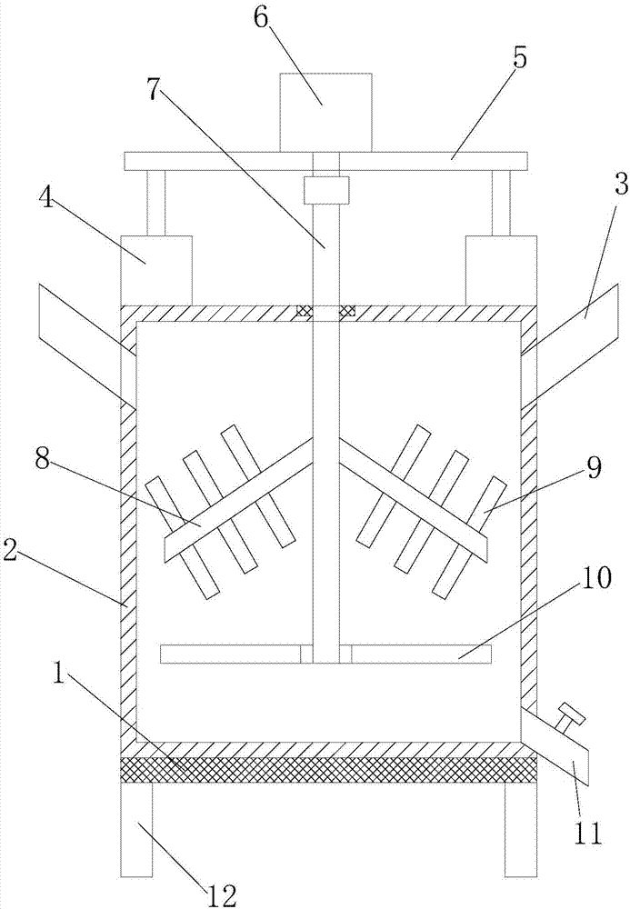 Mixing machine for powder materials