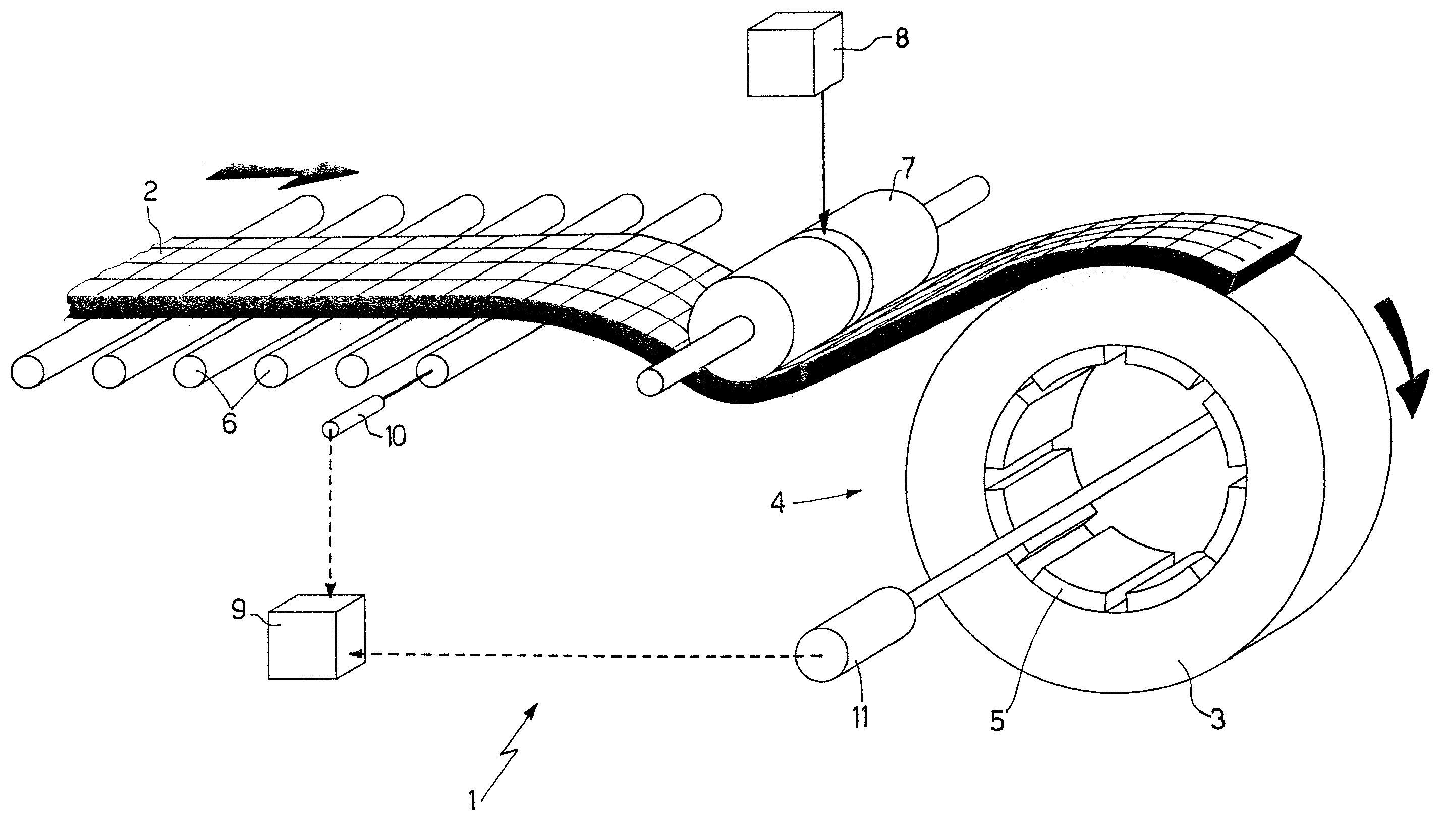 Machine and Method for Applying a Tread to a Tyre Carcass