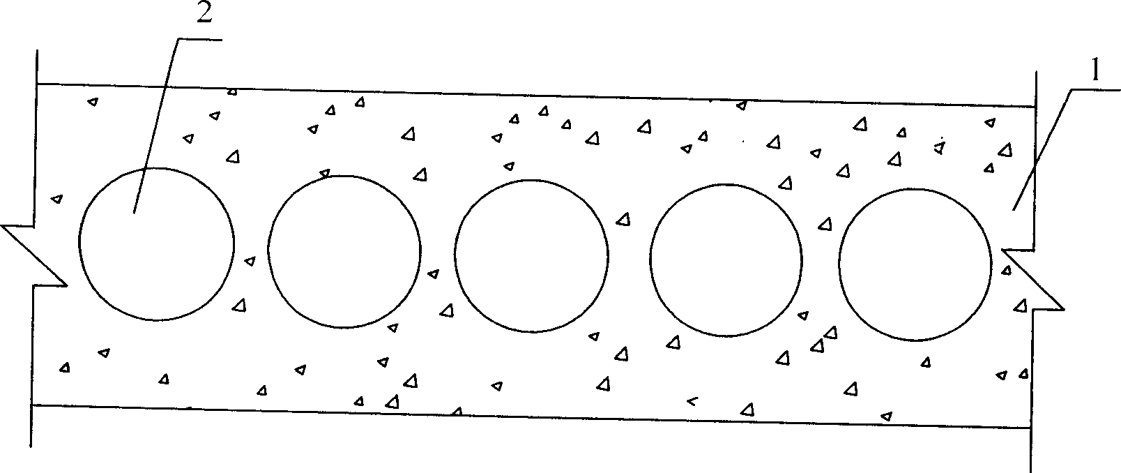 Energy storage type air regulating floorslab