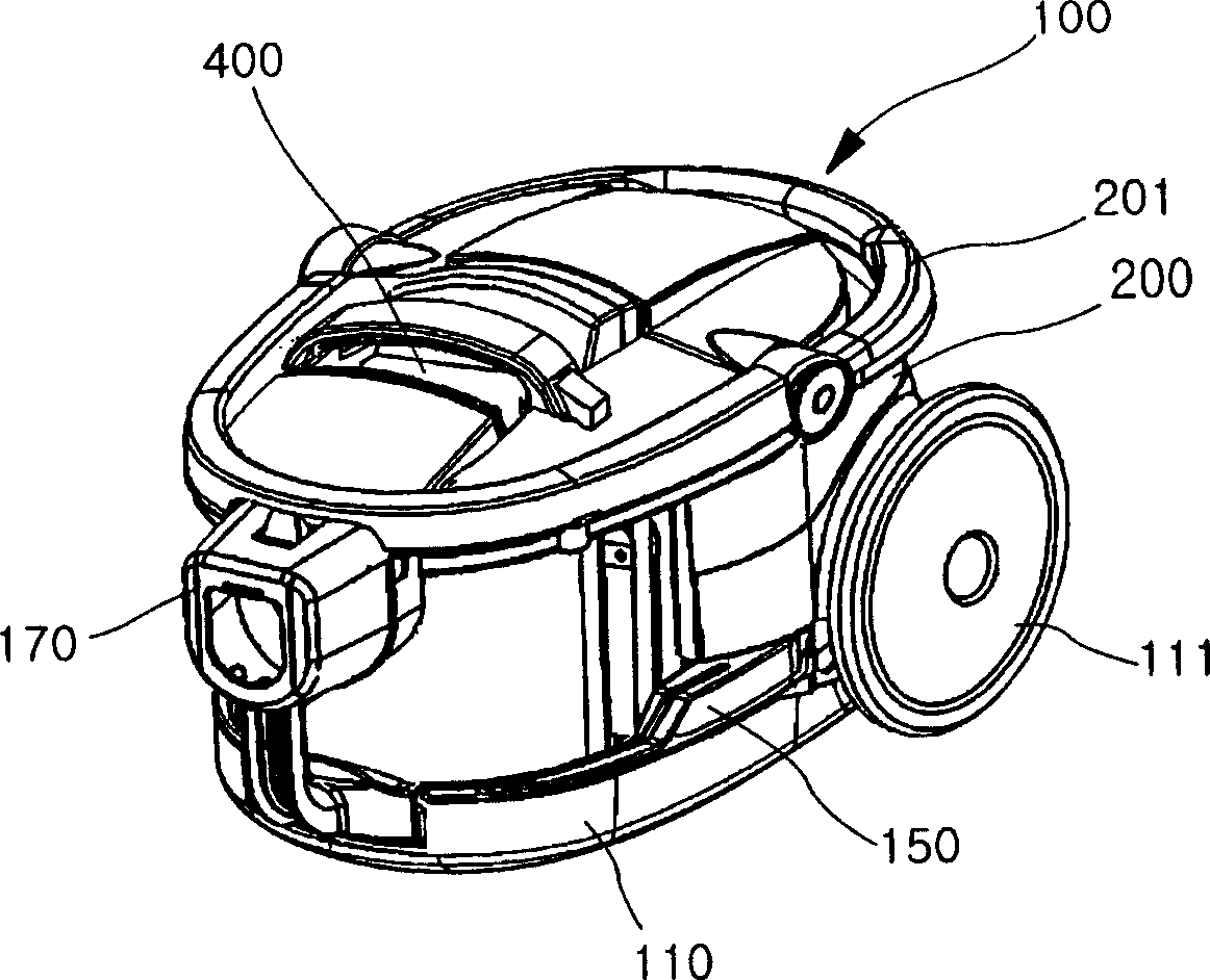 Handle structure of vacuum cleaner