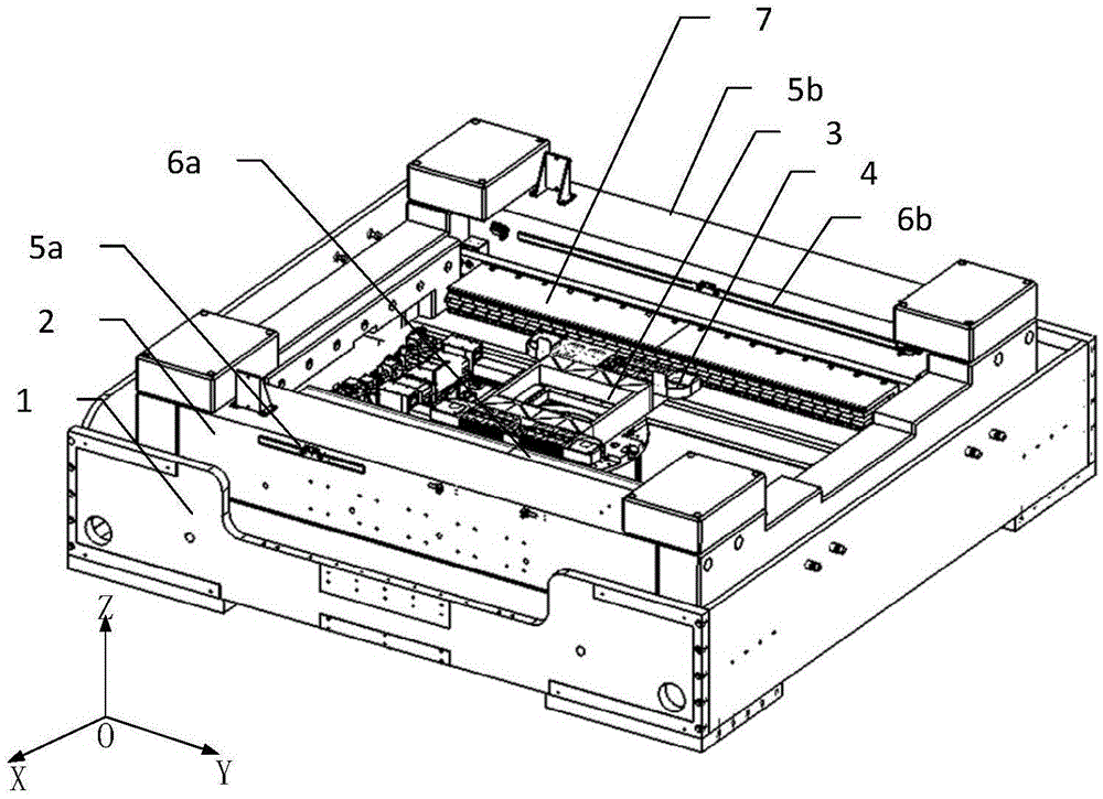 Reticle stage balance block combined centroid anti-drifting movement control method