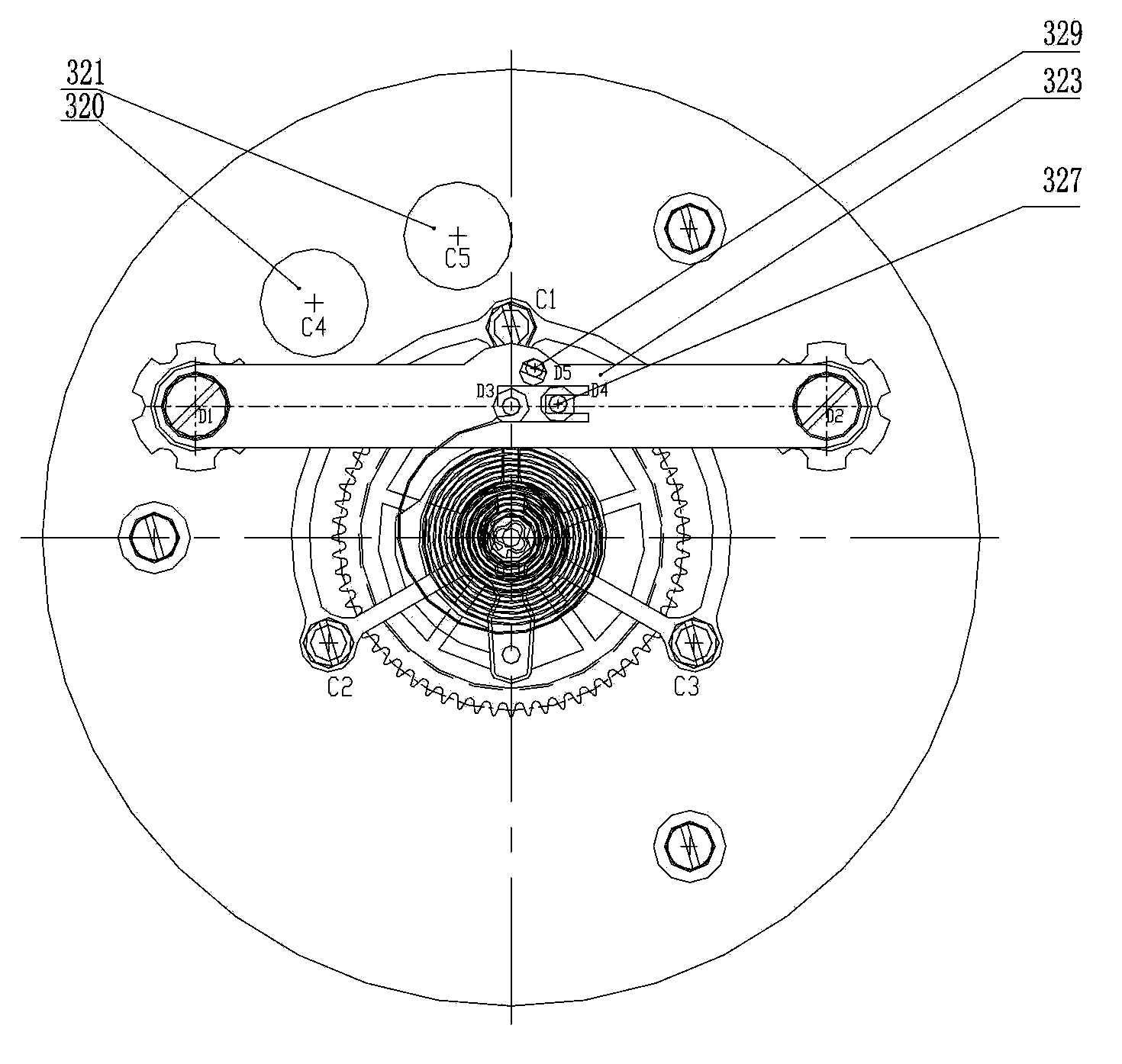 Method for dynamically measuring rigidity of silicon balance spring and rotational inertia of balance wheel and measurement device