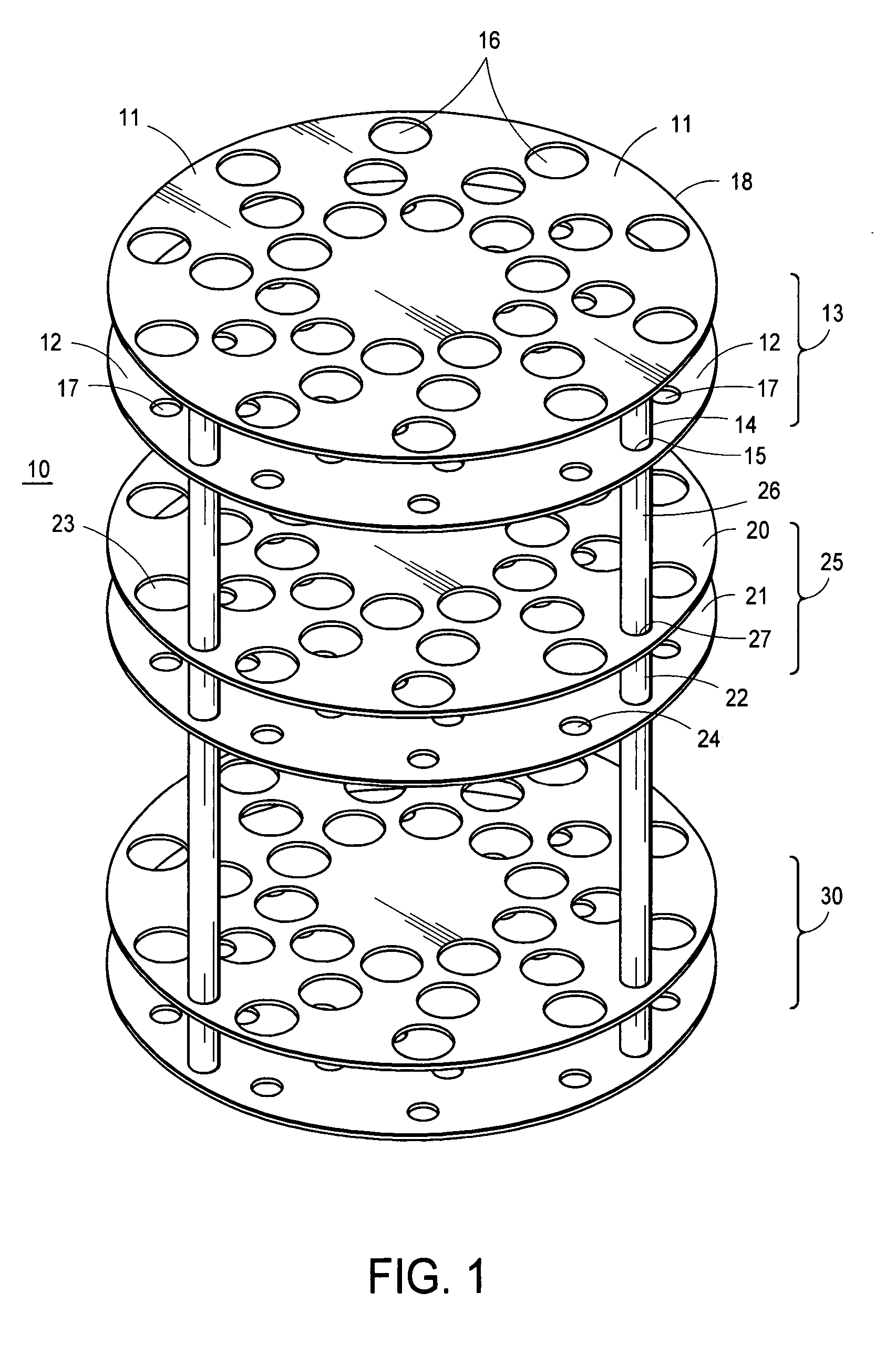 Rotating stand (carousel) bottle and tube holder