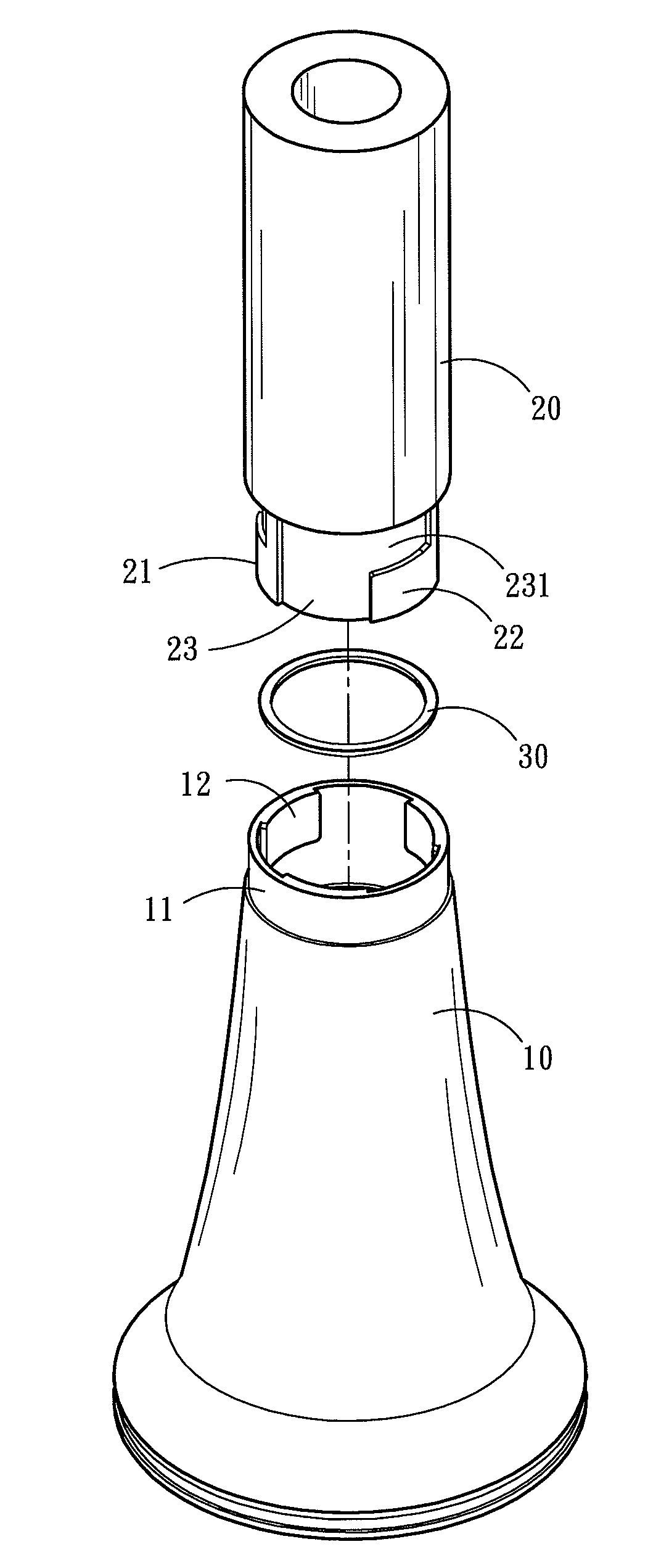 Clarinet coupling structure