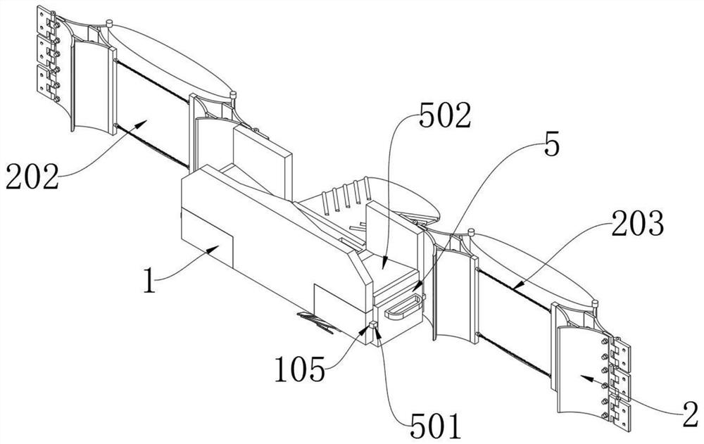 Dirty oil blocking device based on marine environmental protection engineering