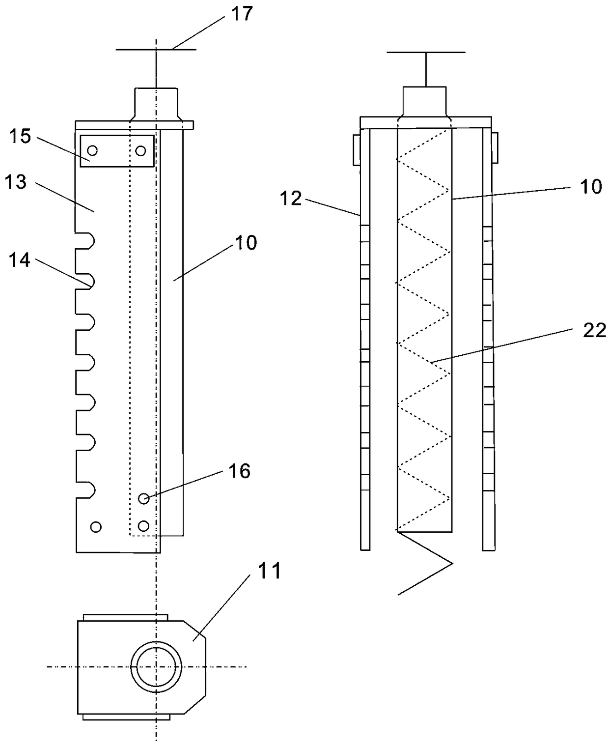 Travel seat bag lifting device which can be disassembled and assembled integrally with bicycle