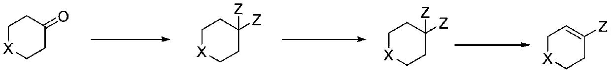 Preparation method of heteroatom-containing cyclohexene halide