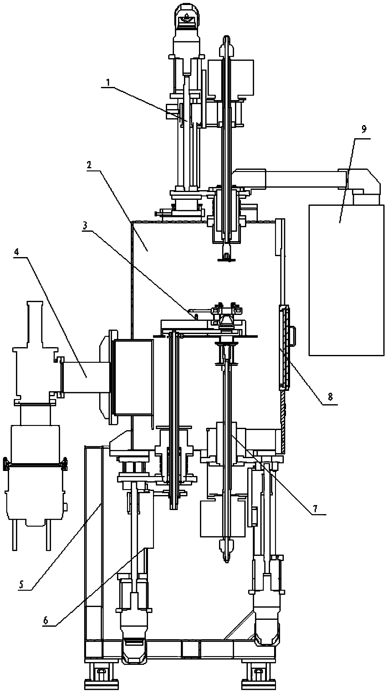 Multifunctional electron beam zone melting furnace