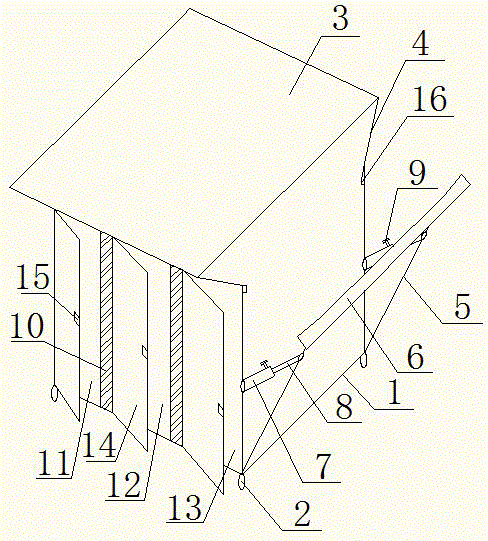 Multi-functional medical dirty quilt and clothes collecting device