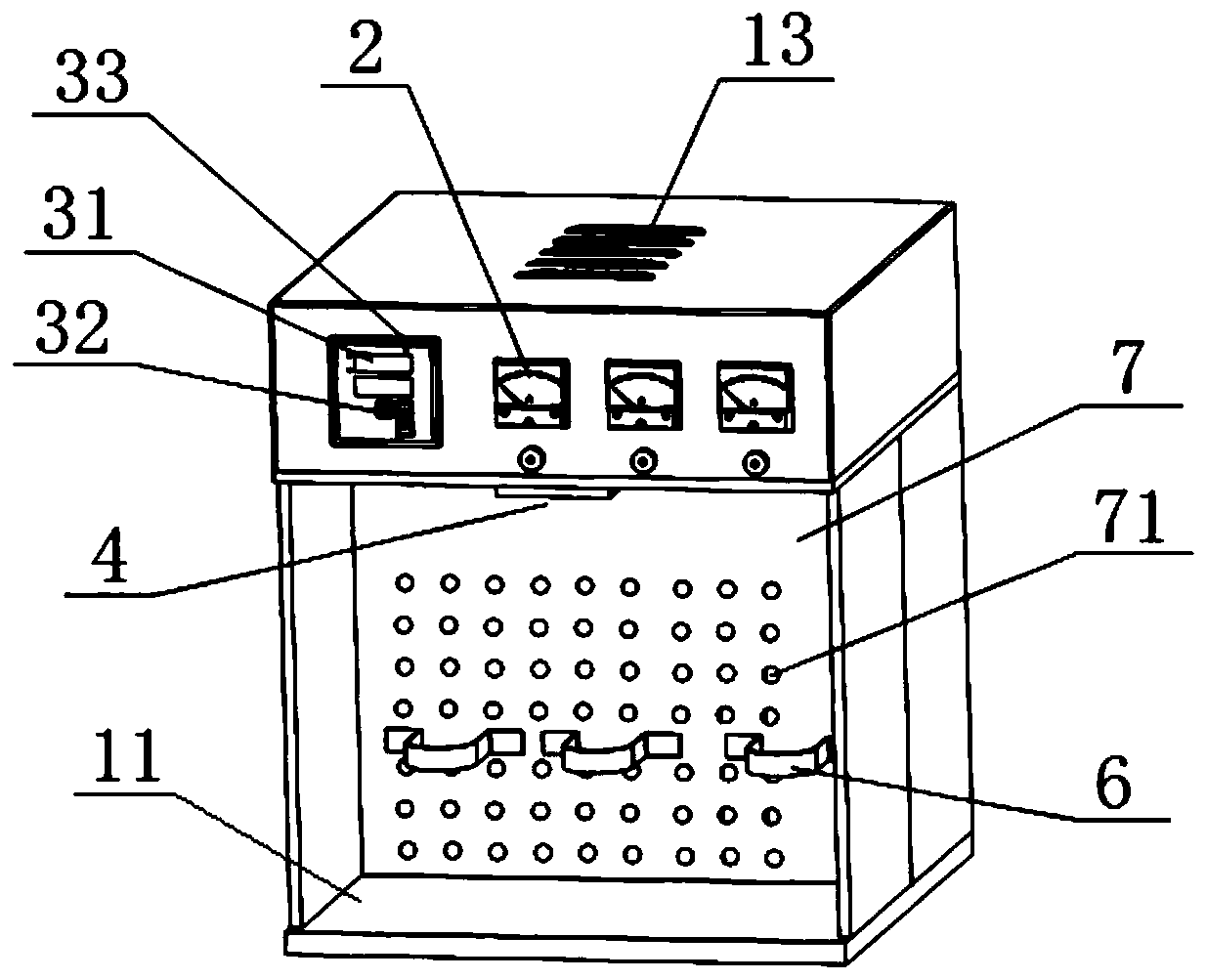 Lightning arrester insulation performance testing device