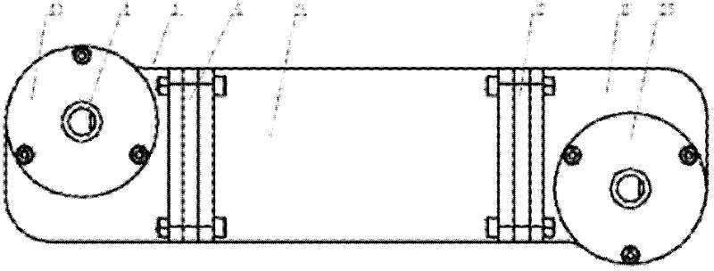 Secondary oscillating joint structure of underwater electric manipulator