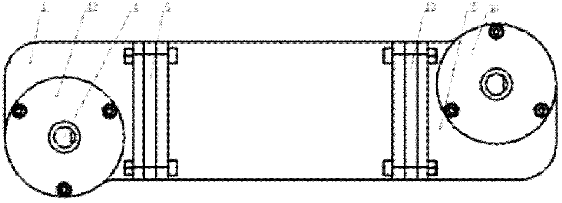 Secondary oscillating joint structure of underwater electric manipulator