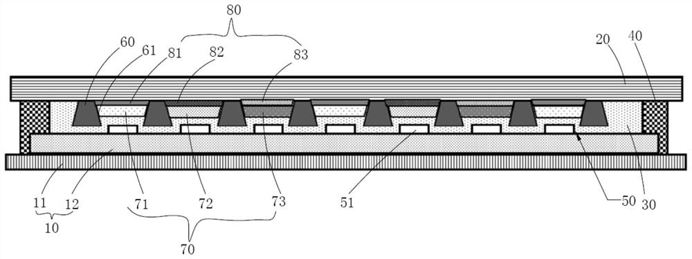 Quantum dot flexible LED display device and preparation method thereof