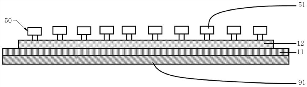 Quantum dot flexible LED display device and preparation method thereof