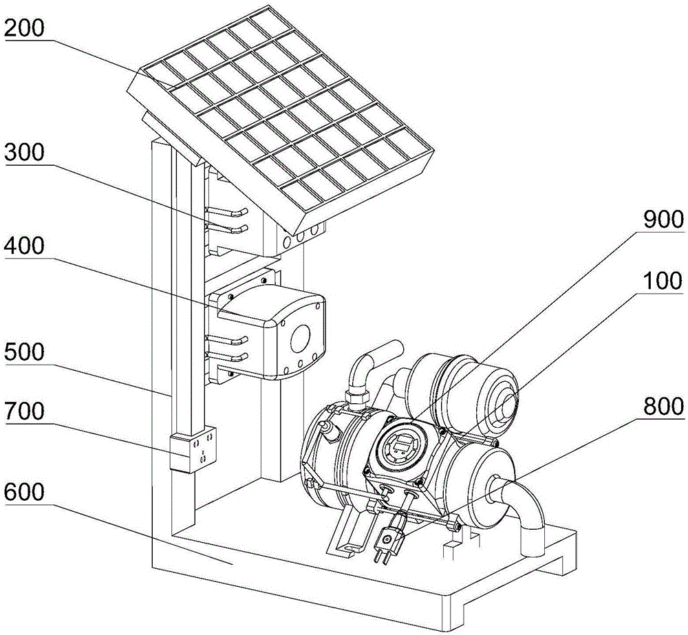 Solar water pump of constant-pressure water supply system