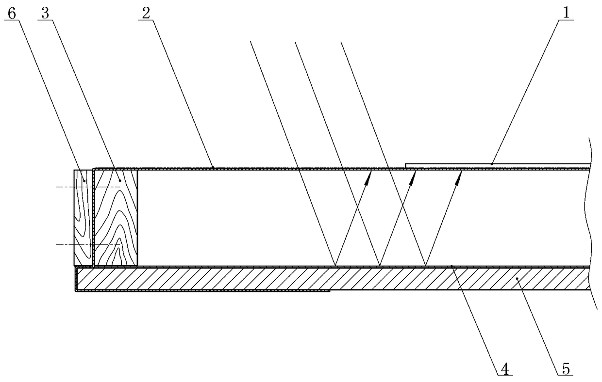 Papercutting decorating product with light and shadow effect and manufacturing method thereof