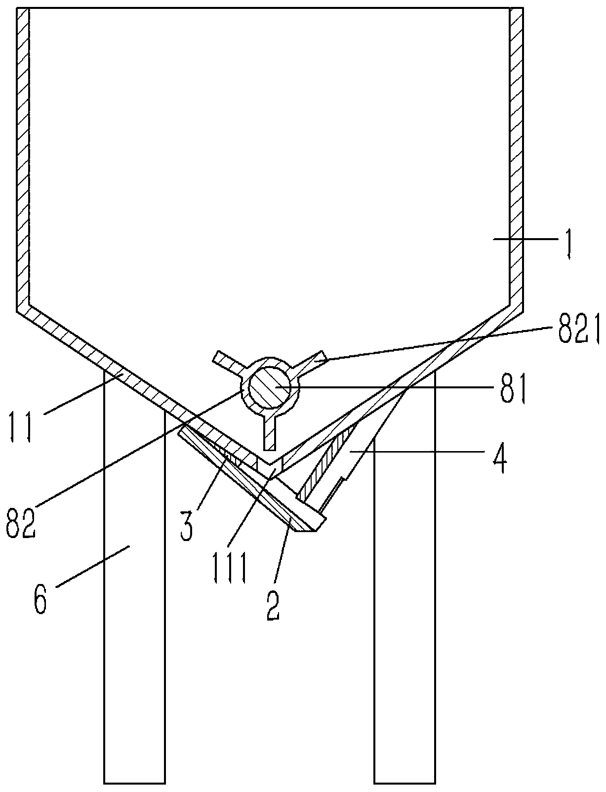 Feed hopper on mining iron removal equipment