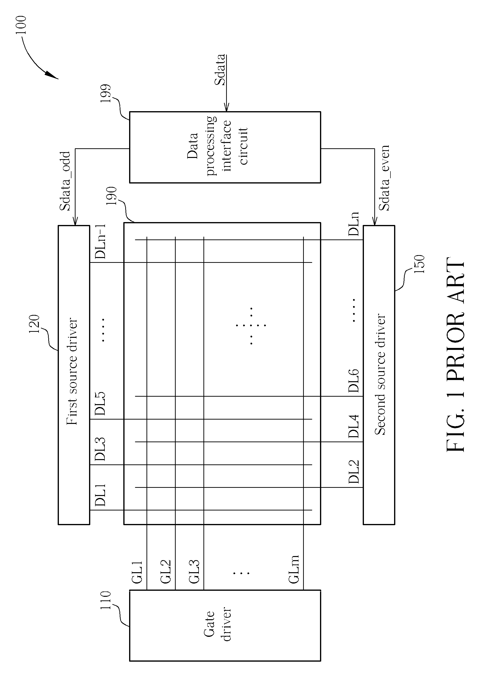 LCD device based on dual source drivers with data writing synchronous control mechanism and related driving method